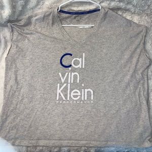 Calvin Klein boxy grey shirt
